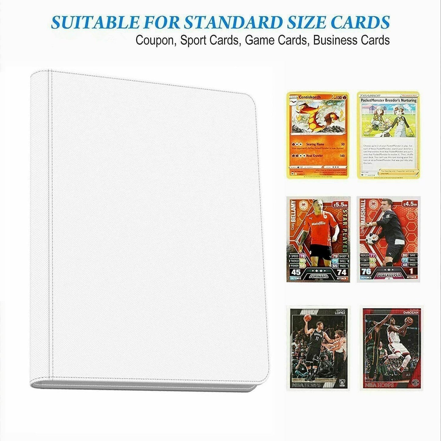 12 Pocket 720 Pockets Trading Card Binder, Ringless Side Loading Card Holder Album, Trading Card Album Fit For Yugioh, Mtg, Tcg,
