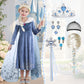 Itvti Princess Elsa Winter Costume For Girls Halloween Carnival Fancy Dress For Cosplay, Blue, 3-4 Years(Tag 110)