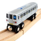 MUNI PALS Munipals Staten Island Railway Wooden Railway-Child Safe and Tested Wood Toy Train