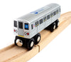 MUNI PALS Munipals Staten Island Railway Wooden Railway-Child Safe and Tested Wood Toy Train