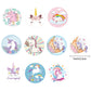 1000 Pieces Unicorn Stickers For Kids, Cute Unicorn Label Stickers Diy Stickers, 1 Inch Self Adhesive Decoration Stickers For Sc