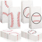 Watersay 50 Pcs Baseball Goodie Gift Bags Bulk 12 x 6 x 4 Inch 8 lb Baseball Team Party Favor Bags Sports Themed Kraft Paper San
