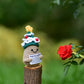 Qyqkfly 1 Pcs Positive Mini Funny Potato Holding Card Crochet Easter Birthday Christmas Mom Dad Sister Friend Wife Husband Colle