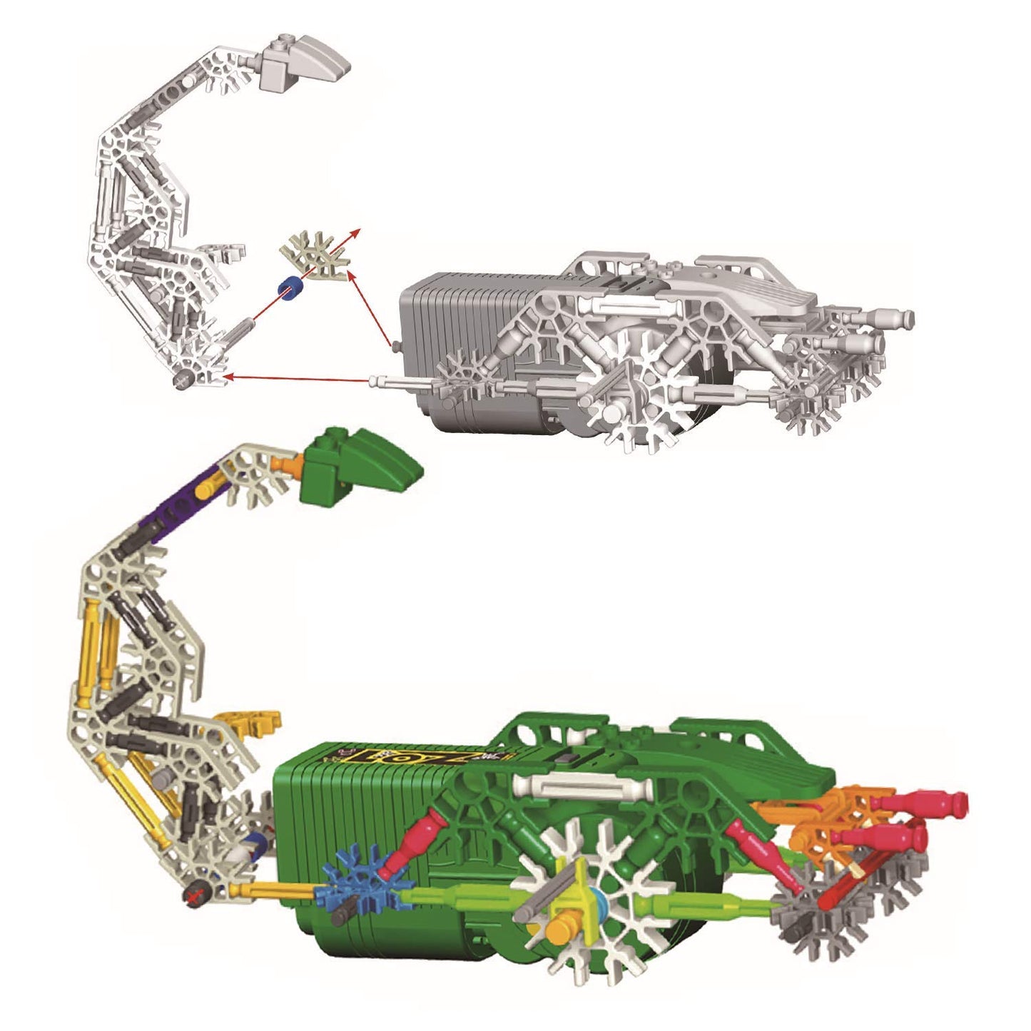 Science4you Scorpiobot Robotics Kit - 161 Pieces, Plastic, Multicoloured, STEM Building Toys for Kids 8-12 Years Olds