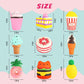 Slow Rising Jumbo Squishies Toys Set - 9 Pack Soft Kawaii Squishy Hamburger Popcorn Cake Ice Cream Donut Stress Relief Squeeze Toy For Boys And Girls