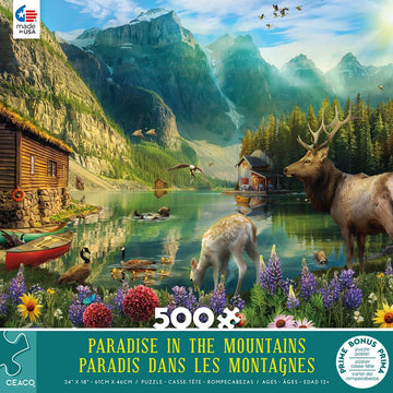 Ceaco - Paradise In The Mountains - 500 Piece Jigsaw Puzzle