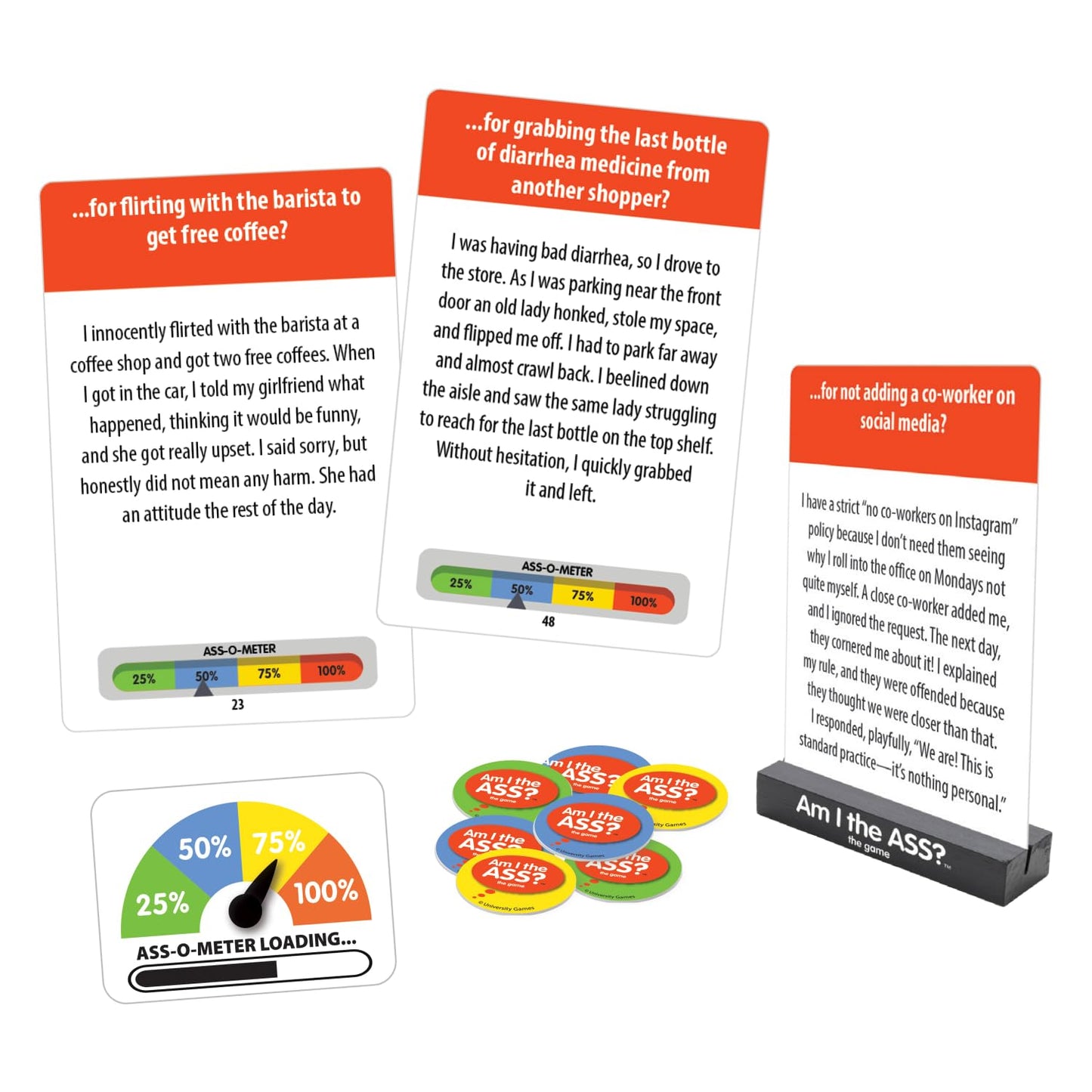 Am I The A**?  mature-themed Party Game That Call's Out A** Behavior and Sparks Conversations  Great for Christmas Parties and Gifts  Game Nights  250 Cards Based on Real Scenarios  See How 500 People Voted