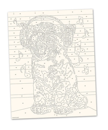 Ravensburger Singing Kitten Paint by Numbers Kit for Children - Painting Arts and Crafts for Kids Age 12 Years Up