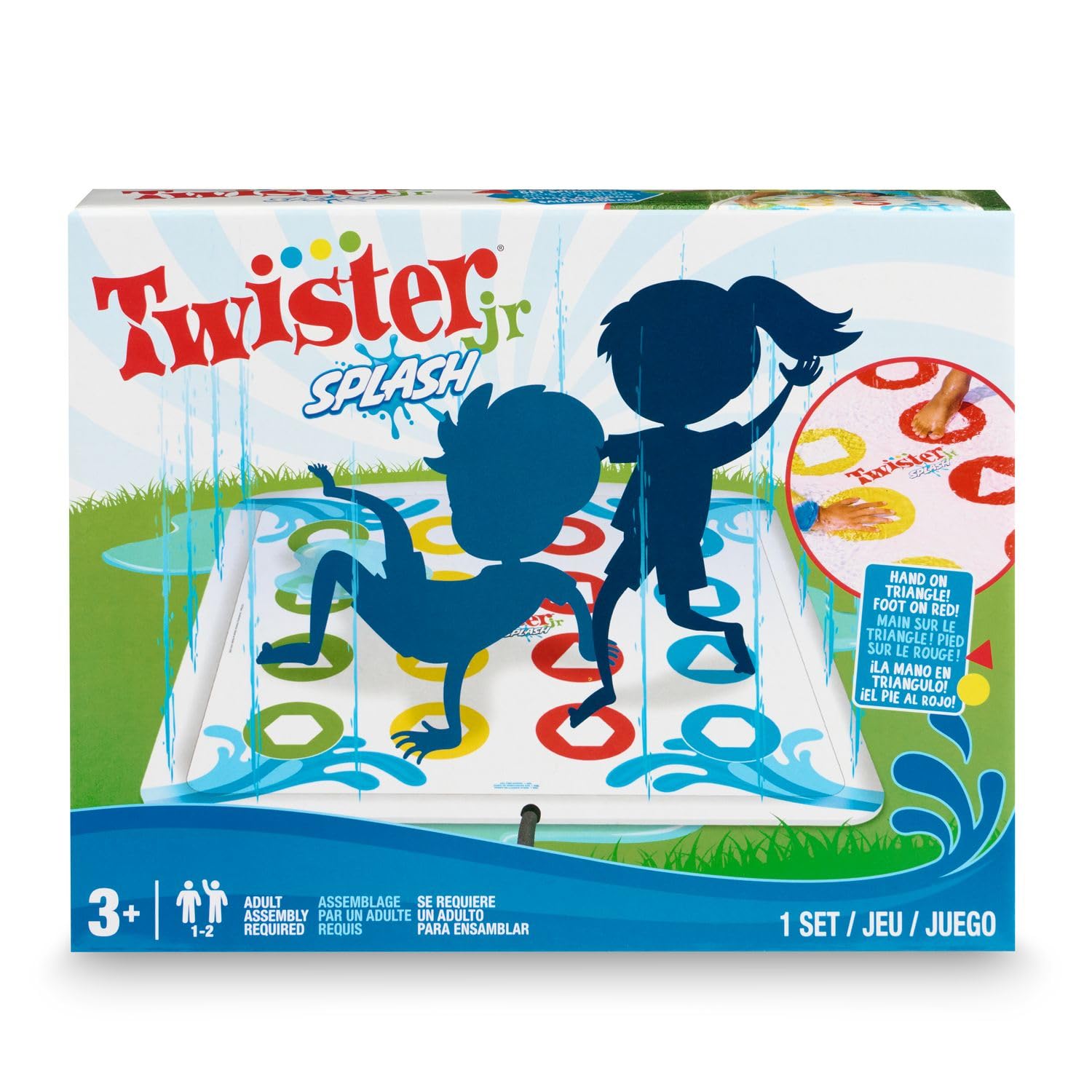 Hasbro Twister Jr. Splash - Outdoor Inflatable Water Twister Game for Kids