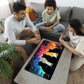 Playmat for MTG Magic Size 24x14 Inch Game Mats Tabletop Magic Play Mats enhanced Smooth Rubber Surface  Mousepad Compatible Qindaiwen for MTG RPG CCG Trading Card Game Play mats  Three Cats