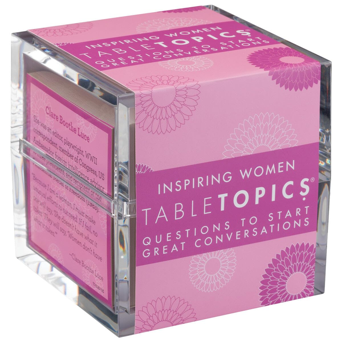 TableTopics Inspiring Women Conversation Cards - 135 Quotes & Questions, Medium Size, Cardstock Material, Model TT-0142-A