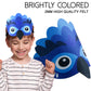 Irolewin Bird-Wings-Costume For Kids And Headband - Eagle-Parrot-Owl Dress-Up-Wings For Girls Boys Halloween-Party Favors (Black)