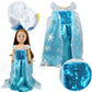 18 Inch Doll Clothes Accessories -6Pcs Different Princess Costume Fits All 18 Inch Girl Dolls