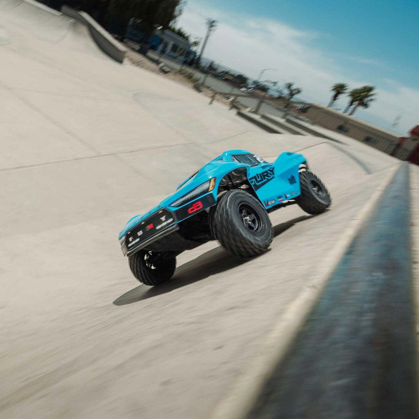 ARRMA RC Truck 1/10 Fury 2wd Short Course Truck RTR with Smart Battery & Charger, Blue, ARA3221ST2