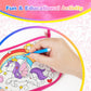 Ambesi Coloring Handbag, Color Your Own Bag, DIY Party Graffiti Bag with 12 Color Pens, Arts and Crafts Kit, Gift for Girls (Rai