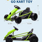 GarveeLife Kids Ride On Go Kart - 24V 9Ah, 8.1MPH, Green, Iron, Large Seat, Drifting Car for Ages 8+, Max Load