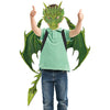 Darlion Dragon Wings Costume Children'S Props Cosplay Wing Dinosaur Tail Mask Set For Kids (Green)