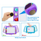 Sgile Large Magnetic Drawing Board - 4 Colors 16×13In Writing Painting Doodle Pad With 4 Stamps For Toddlers, Learning Educational Toy Etch Sketch Gift For 36+ Month Kids Girls Boys, Purple