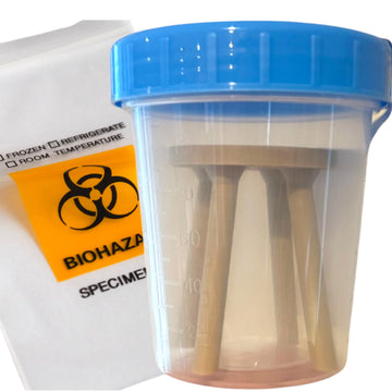 Colonial Depot Stool Sample Gag Gift  Funny Doctor Gag Gifts  Poop Sample Doctors Office Joke  Includes Sealed Container  Stool  Biohazard Bag