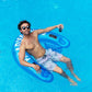 Poolcandy Sun Chair Raft, Inflatbale Pool Float with Brilliant Silver Glitter. The Ultimate Pool Floating Sun Chair.