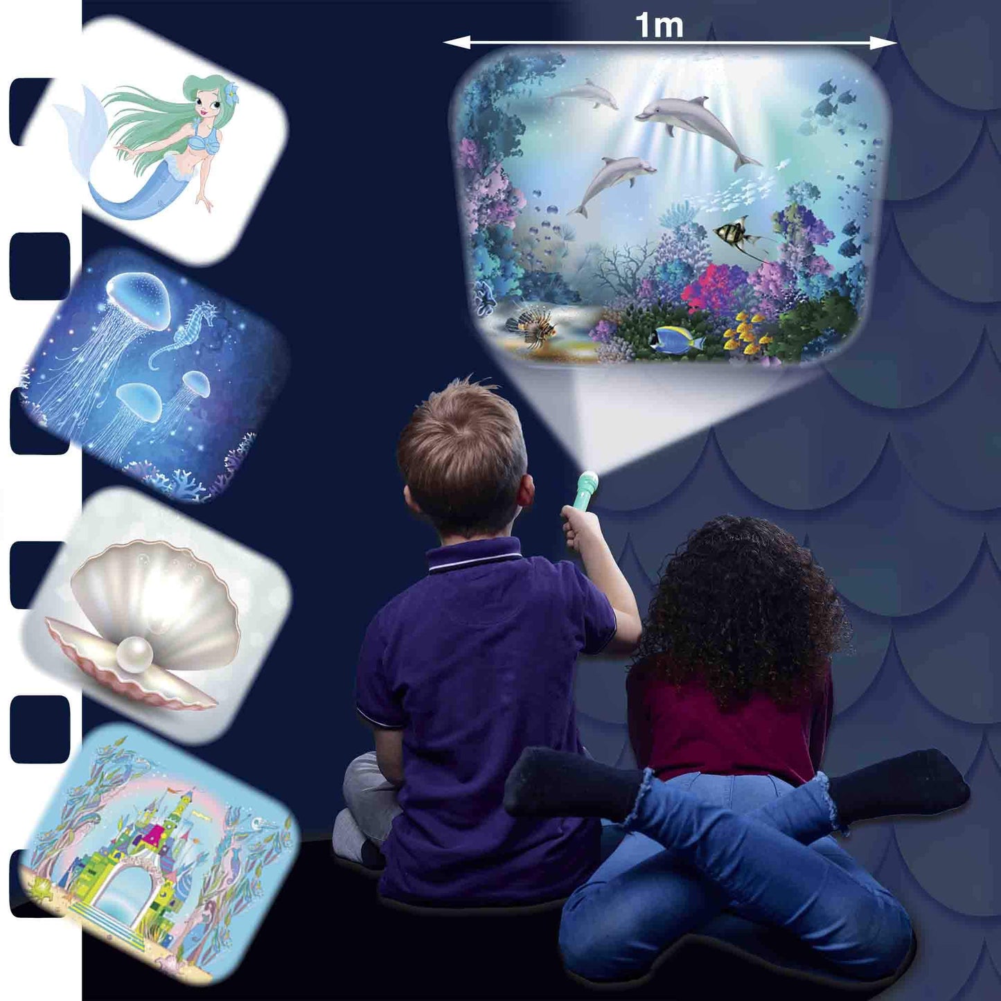 Brainstorm Toys Mermaid Flashlight And Projector With 24 Discs