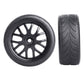GoHobby 4PCS 1/10 RC On-Road Tires & Wheels 12mm Hex Preglued for Tamiya HSP HPI RC Racing Car