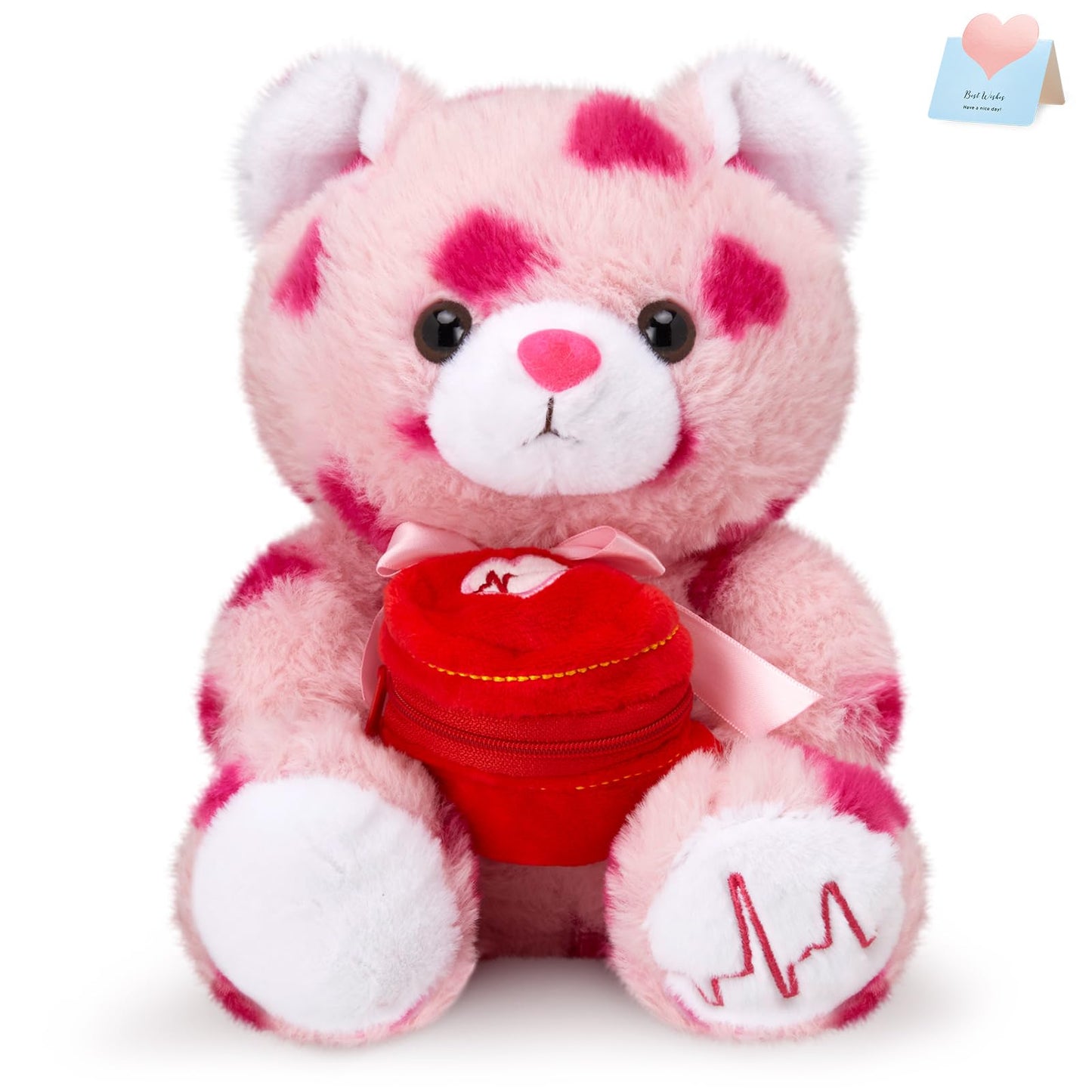 Specialyou Valentine Love Teddy Bear Plush Soft Stuffed Animal Romantic Cute Love Teddy Bear Plush For Lovers/Girlfriends Valent