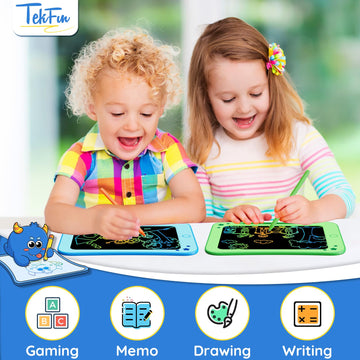 Tekfun Toddler Kids Toys Gifts - 8.5 Inch Lcd Writing Tablet Kids Doodle Board With Stickers Colorful Drawing Tablet, Kids Birth