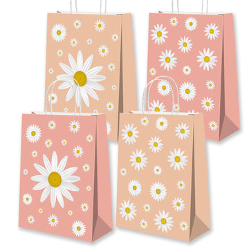 16Pcs Daisy Gift Bags With Handle Daisy Birthday Party Decorations Daisy Goodie Bags Daisy Party Decorations Daisy Party Favors