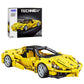 SIENON Technic Super Sports Car Building Kit Pull Back Race Car Toy, Racing Vehicle Collectible Model Supercar Building Set, Spo