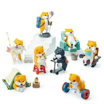 Beemai Kuraya Shiba Tourshiba Series 1Pc Blind Box Figures, Random Design Cute Figures Collectible Toys Birthday Gifts