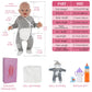 Vollence 23' Platinum Full Body Silicone Baby Doll Realistic Reborn Lifelike Newborn Silicone Dolls - Boy