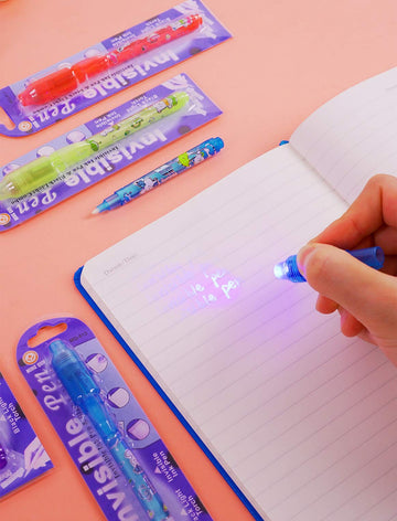 Vovru Invisible Ink Pen 24Pcs Spy Pen With Uv Light Magic Marker Kid Pens For Secret Message And Birthday Party,Writing Secret Message For Easter Day Halloween Christmas Party Bag Gift
