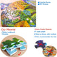 Puzzles For Kids Ages 4-6-8, 136 Piece Kid Puzzles Turtle Animal Shape Jigsaw Puzzles Learning Educational Toys Birthday Gifts For Boys Girls Ages 4 5 6 7 8 9 10(Turtles)