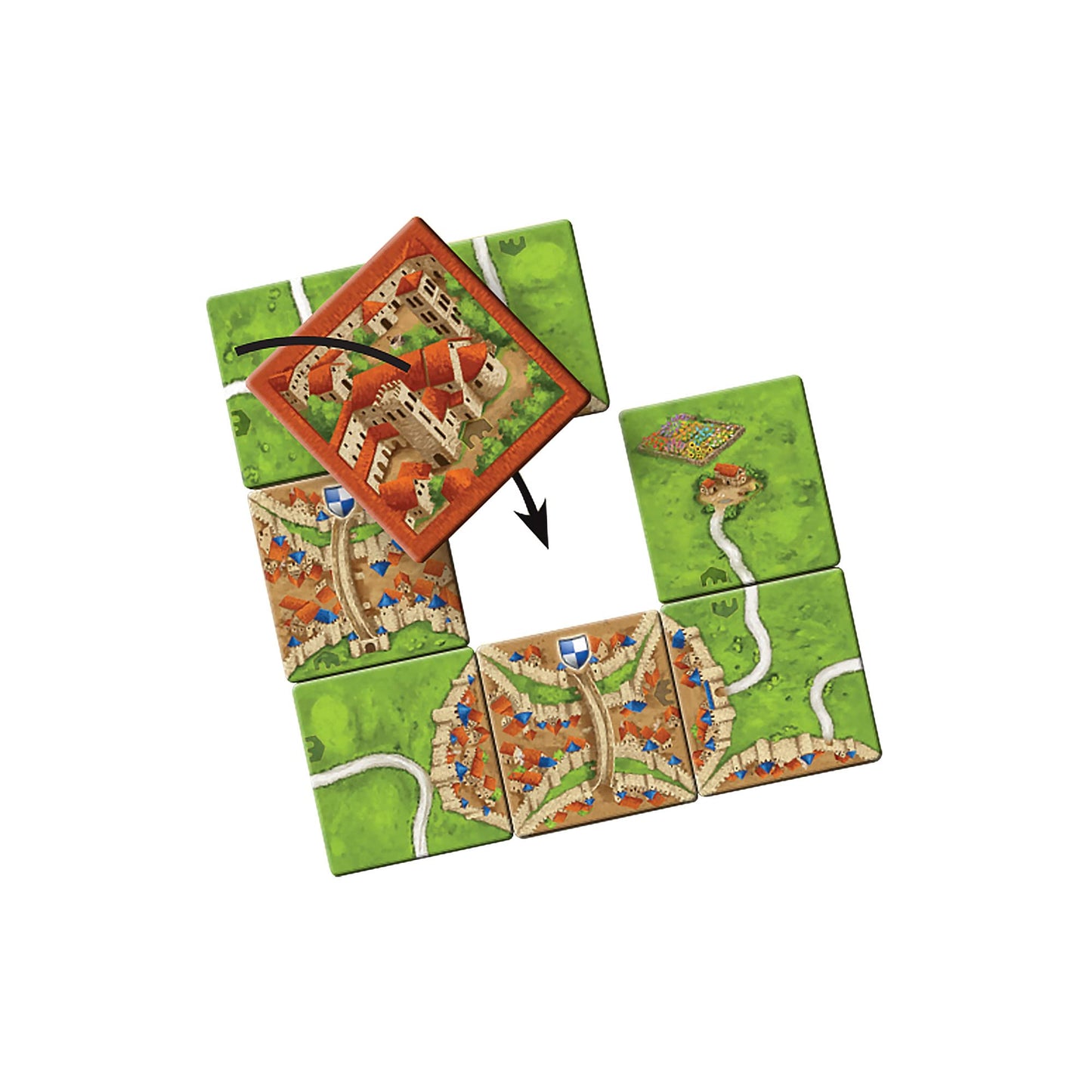 Carcassonne Abbey & Mayor Board Game Expansion - Unleash New Strategies And Characters! Medieval Strategy Game For Kids And Adul