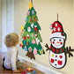 Montessori Felt Christmas Tree for Toddlers,Montessori Felt Christmas Tree with 32 Ornaments & Lights