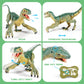 Vertoy Remote Control Dinosaur Toys For Kids - Build A Big Walking Velociraptor Dino With Light And Sound, Birthday Gift Ideas For Boys And Girls 3-5 5-7 8-12 Year Old
