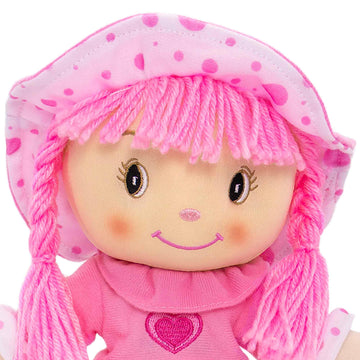 Dibsies Personalized Sweetheart Cuddle Doll - 14 Inch (Pink)