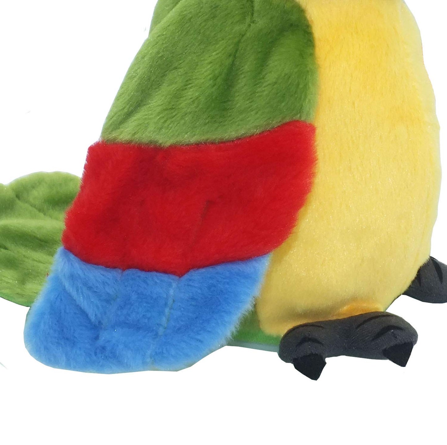 Vincilee Talking Parrot Repeat What You Say Mimicry Pet Toy Plush Interactive Toys Buddy Parrot for Children Gift 4.3 x 8.7inches(Green)