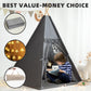 Xiaowantong Kids Teepee Tent With Padded Mat, Lights, And Carry Bag,Natural Cotton Canvas Washable Playhouse For Indoor Use,Idea