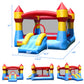 Costzon Inflatable Bounce House, Party Castle Bouncy House For Kids 12Ft L X 9Ft W X 7Ft H Indoor Outdoor Fun W/Large Jumping Area & Fun Slide, Blower, Toddler Bounce House For Backyard Birthday Gifts
