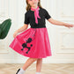 Aprroot 50S Outfit For Girls Decades Day Outfits Kids Girls Poodle Skirts 50S Costume With Headbands, Glasses, Scarves 4-6Y Hot