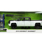 Jada Toys Just Trucks 1:24 2014 Chevy Silverado Z-71 Die-Cast Car Black/White With Tire Rack, Toys For Kids And Adults