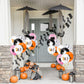 50Pcs Halloween Balloons Decor Girls Halloween Pink Orange Black White Latex Balloon With Ghost Witch Cauldron Bat Printed For H