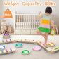 Haftkd Complete Indoor Play Set With Wooden Balance Beam - Balance Board, Wooden Activity Discs - Safe And Creative Active Play