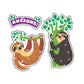 THOUGHTFUL SLOTHS SPARKLE STICKERS