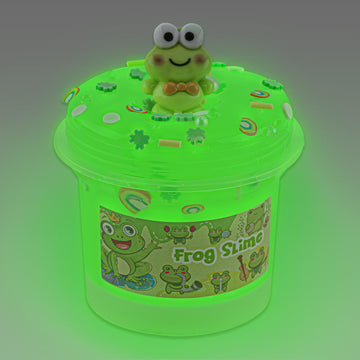 Frog Glow In The Dark Slime, Super Soft & Good Stretchy Green Slime, Slime Party Favors For Kids, Slime Sensory Toys For Birthda