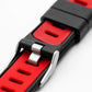 Go-Tcha Evolve Led-Touch Wristband Watch For Pokemon Go With Auto Catch And Auto Spin - Black/Red
