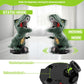 Protado Dinosaur Shooting Toy For Boys Girls, Movable Target Shooting Games With 2 Air Pump Launcher, 48 Foam Balls, Led Score R