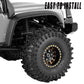 RcarmubWow RC 1.0'' Beadlock Wheels and Tires for RC Crawler 1/18 TRX4M,1/24 SCX24,Brass 1.0 Beadlock Wheels RC Rims w/ 1.0 Bead